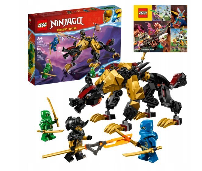 71790 LEGO Ninjago Imperial Dragon Hunter ja plüüsist padjakass hind ja info | Klotsid ja konstruktorid | kaup24.ee