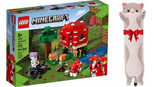 21179 LEGO Minecrafti seenemaja ja plüüsist padjakass hind ja info | Klotsid ja konstruktorid | kaup24.ee