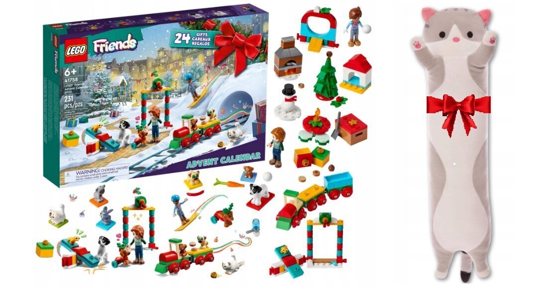 417590 LEGO Friends advendikalender ja plüüsist padi Kass hind ja info | Klotsid ja konstruktorid | kaup24.ee