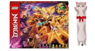 71774 LEGO Ninjago Lloydi kuldne ultradraakon ja plüüsist padjakass hind ja info | Klotsid ja konstruktorid | kaup24.ee