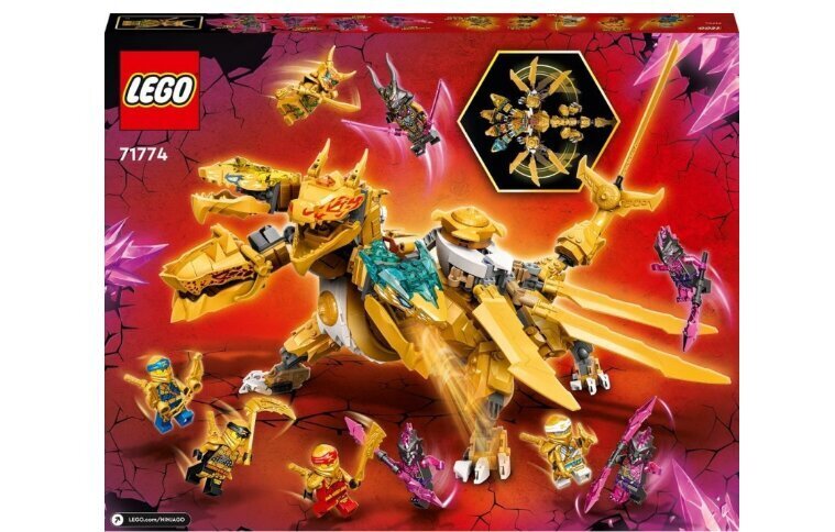 71774 LEGO Ninjago Lloydi kuldne ultradraakon ja plüüsist padjakass hind ja info | Klotsid ja konstruktorid | kaup24.ee