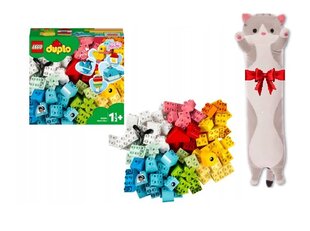10909 LEGO Duplo südamekarp ja plüüsist padjakass цена и информация | Конструкторы и кубики | kaup24.ee