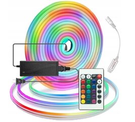 Светодиодная лента Neon Flex Rgb с пультом, 5 м цена и информация | Светодиодные ленты | kaup24.ee