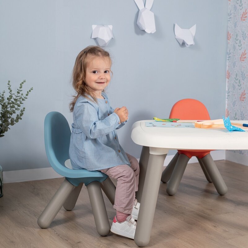 Laste iste seljatoega Smoby, sinine hind ja info | Laste lauad ja toolid | kaup24.ee