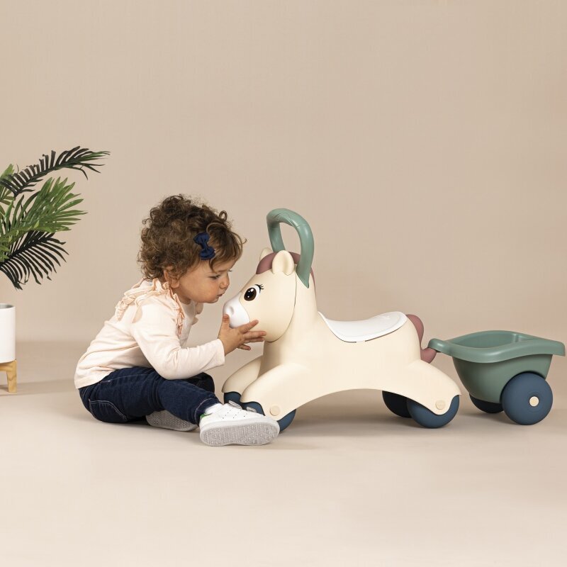 Poni koos haagisega, Smoby hind ja info | Imikute mänguasjad | kaup24.ee