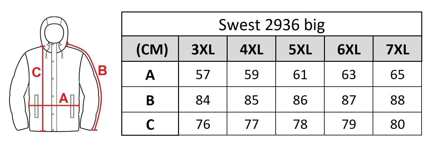 Jope meestele Swest 2936, oranž hind ja info | Meeste joped | kaup24.ee