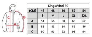 Куртка мужская Kings Wind 39, черная цена и информация | Мужские куртки | kaup24.ee