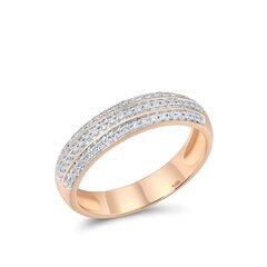 Золотое кольцо с алмазами цена и информация | Кольца | kaup24.ee