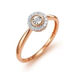 Kuldsõrmus Teemantidega hind ja info | Sõrmused | kaup24.ee