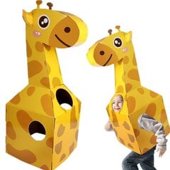 Костюм жирафа для детей из картона DIY цена и информация | Карнавальные костюмы | kaup24.ee