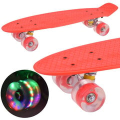 Скейтборд со светящимися колесами, красный цена и информация | Скейтборды | kaup24.ee