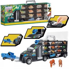 Набор грузовиков с транспортными средствами и динозаврами WOOPIE цена и информация | Игрушки для мальчиков | kaup24.ee