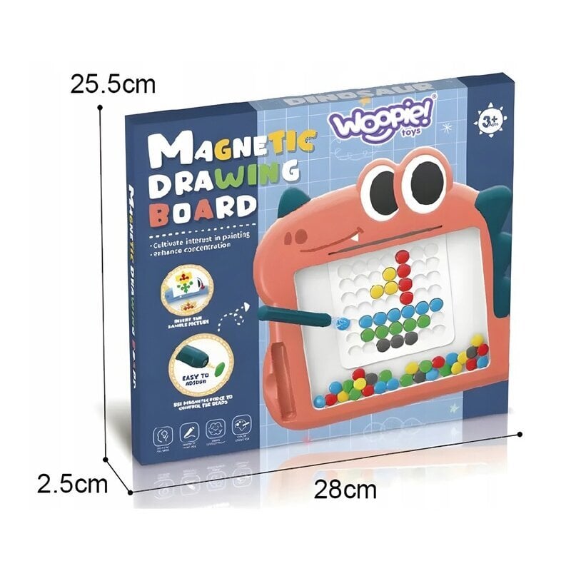 Montessori magnetiline tahvel MagPad Woopie, roosa цена и информация | Arendavad mänguasjad | kaup24.ee