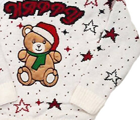 Рождественский детский свитер, белый цена и информация | Свитеры, жилетки, пиджаки для девочек | kaup24.ee
