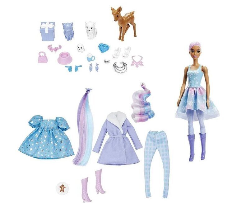 Advendikalender Barbie Color Reveal hind ja info | Tüdrukute mänguasjad | kaup24.ee