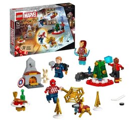 Адвент-календарь LEGO Marvel цена и информация | Развивающий мелкую моторику - кинетический песок KeyCraft NV215 (80 г) детям от 3+ лет, бежевый | kaup24.ee