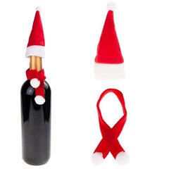 Рождественское украшение бутылки Шапка и шарф цена и информация | Рождественские украшения | kaup24.ee