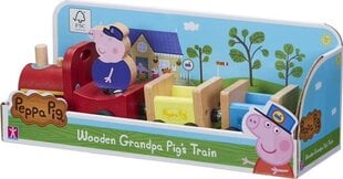 Puidust rong ja Peppa Pig figuur hind ja info | Poiste mänguasjad | kaup24.ee