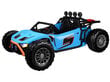 Kahekordne laste elektriauto Auto Buggy Racing, sinine hind ja info | Laste elektriautod | kaup24.ee