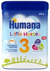 Молочная смесь для детей Humana 3 PRO Balance 650 г цена и информация | Детские смеси с 6 месяцев | kaup24.ee