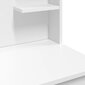 vidaXL LED-valgustusega tualettlaud, valge, 96 x 40 x 142 cm цена и информация | Tualettlauad | kaup24.ee