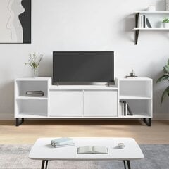 vidaXL telerikapp, valge, 160 x 35 x 55 cm, tehispuit hind ja info | TV alused | kaup24.ee