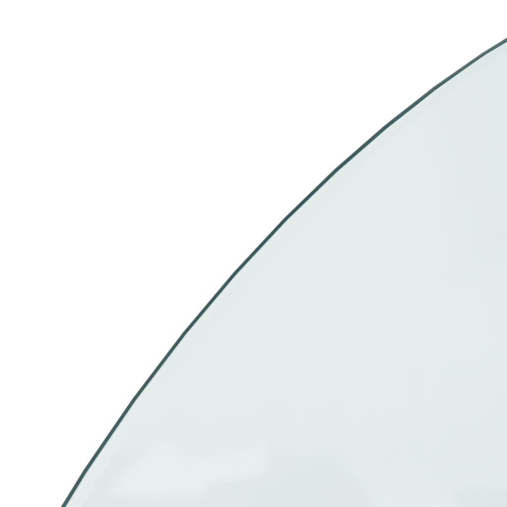 vidaXL kamina klaasplaat, poolümar, 1200 x 500 mm hind ja info | Kaminad | kaup24.ee