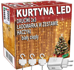 Jõulutuled, 3x3m, LED 300 цена и информация | Гирлянды | kaup24.ee