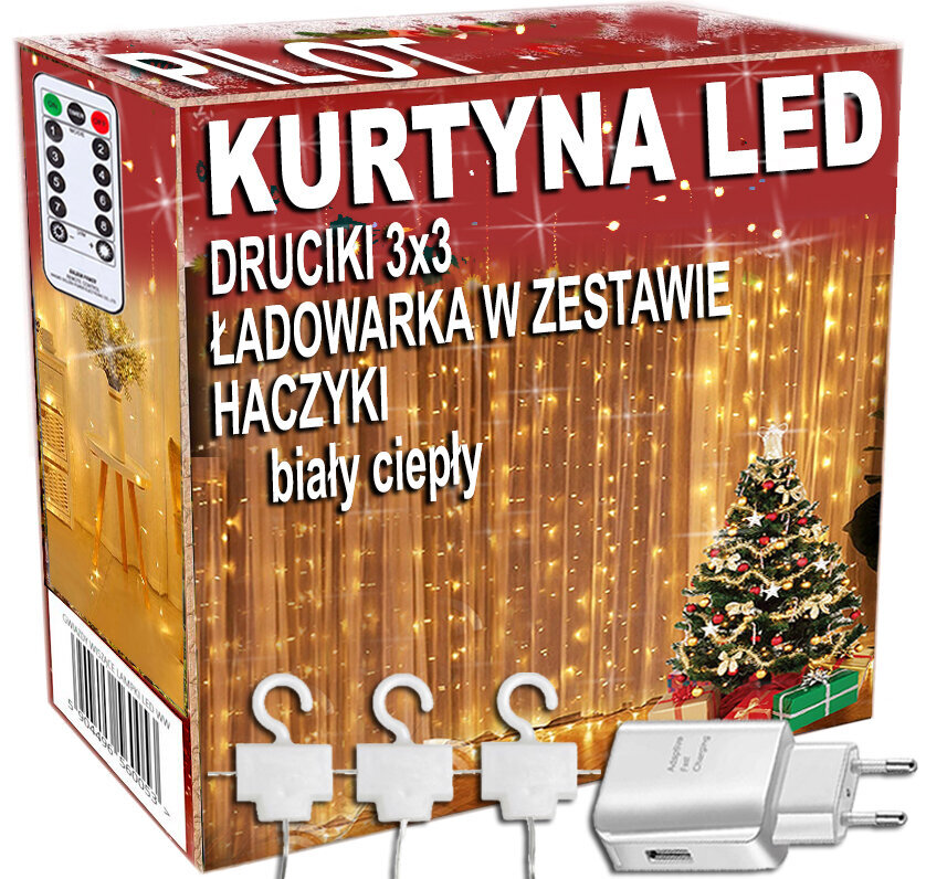 Jõulutuled, 3x3m, LED 300 hind ja info | Jõulutuled | kaup24.ee