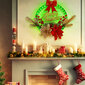 Dekoratiivne jõulupärg koos LED-tuledega pärja ümber, LIVMAN XY-019 цена и информация | Jõulukaunistused | kaup24.ee
