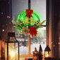 Dekoratiivne jõulupärg koos LED-tuledega pärja ümber, LIVMAN XY-019 hind ja info | Jõulukaunistused | kaup24.ee