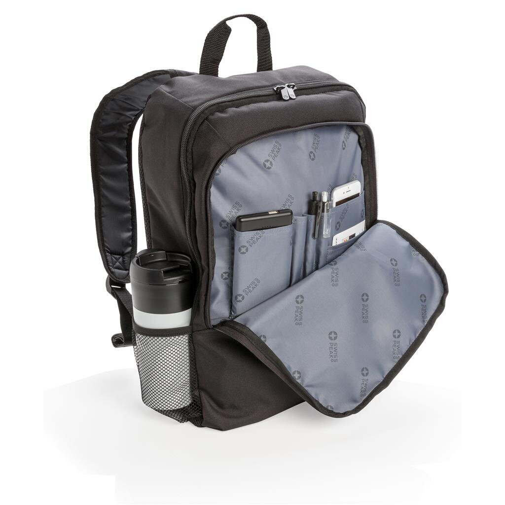 Sülearvuti seljakott Swiss Peak 17", 15L, must hind ja info | Spordikotid, seljakotid | kaup24.ee