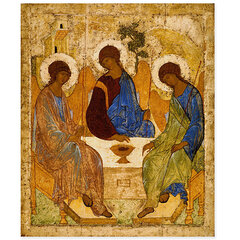 Reproduktsioon Andrei Rublev The Trinity (1425) hind ja info | Seinapildid | kaup24.ee