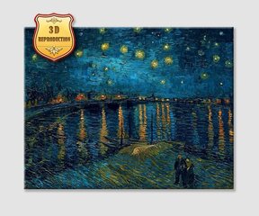 Reproduktsioon Vincent van Gogh Starry Night Over the Rhône (1888) hind ja info | Seinapildid | kaup24.ee