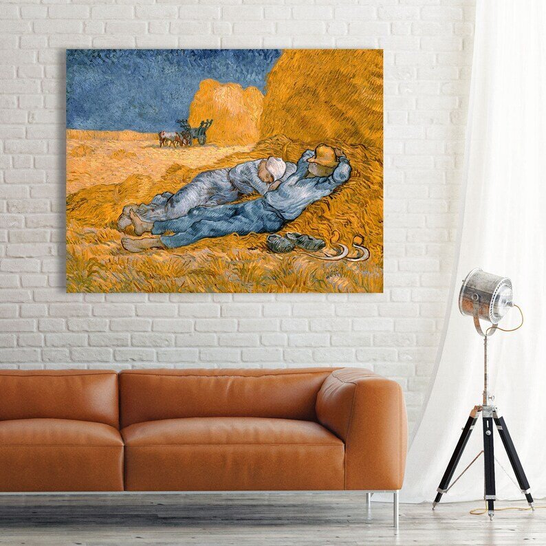 Reproduktsioon Vincent Van Gogh Siesta (1890) hind ja info | Seinapildid | kaup24.ee