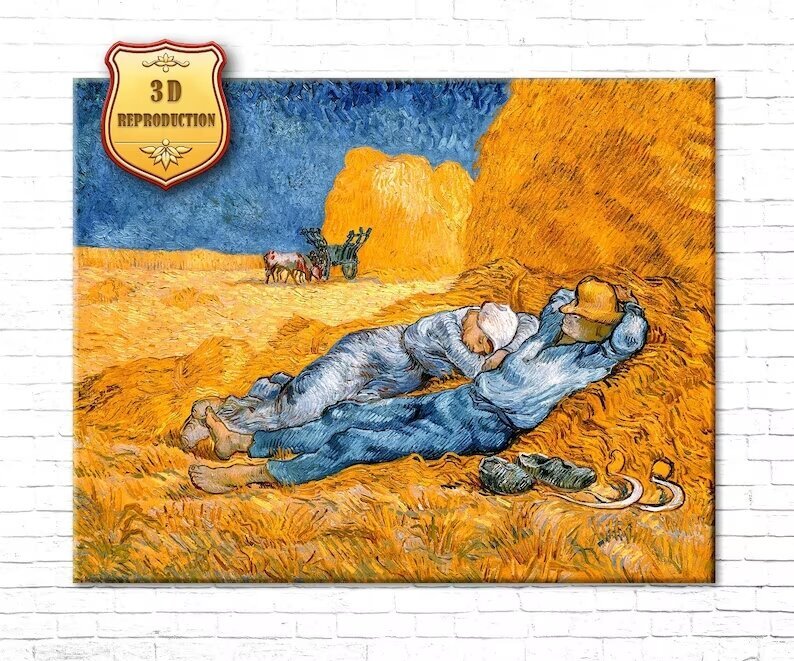 Reproduktsioon Vincent Van Gogh Siesta (1890) hind ja info | Seinapildid | kaup24.ee