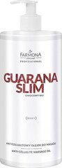 Антицеллюлитное массажное масло Farmona Professional Guarana Slim Anti-Cellulite, 950 мл цена и информация | Антицеллюлитные кремы, средства для упругости кожи | kaup24.ee