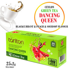 Чай в пакетиках зеленый цейлонский Dancing Queen Тarlton, 25 шт., 50 г цена и информация | Чай | kaup24.ee