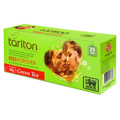 Чай в пакетиках зеленый цейлонский Kiss for Ever Тarlton, 25 шт., 50 г цена и информация | Чай | kaup24.ee