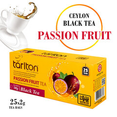 Чай в пакетиках чёрный цейлонский Passion fruit, Тarlton, 25 шт., 50 г цена и информация | Чай | kaup24.ee