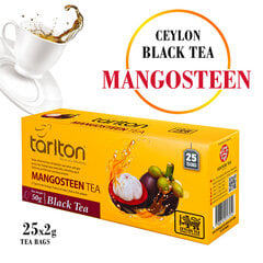 Чай в пакетиках чёрный цейлонский Mangosteen, Тarlton, 25 шт., 50 г цена и информация | Чай | kaup24.ee