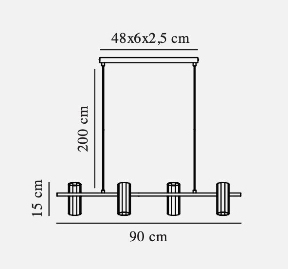 Nordlux rippvalgusti Alanis 15W, 2213423003 цена и информация | Rippvalgustid | kaup24.ee