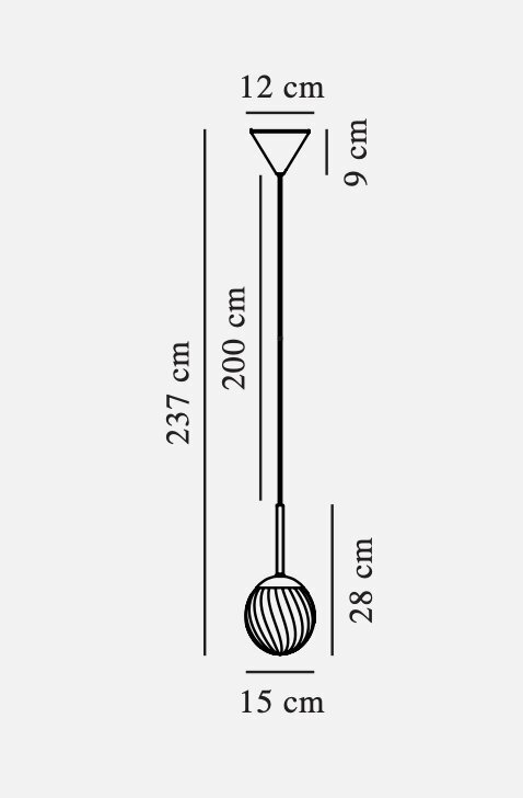 Nordlux ripplamp Chisell 2312053035 hind ja info | Rippvalgustid | kaup24.ee