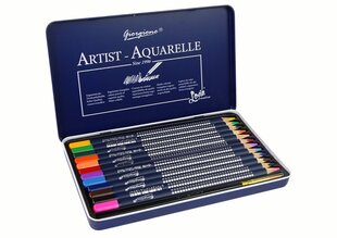 Akvarellvärviliste pliiatsite komplekt Giorgione, 12 tk. hind ja info | Kunstitarbed, voolimise tarvikud | kaup24.ee