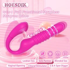 Strap-on Vibraator Dark Red Brand hind ja info | BDSM ja fetish | kaup24.ee