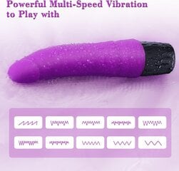 Realistlik dildo - Vibraator Dark Red Brand hind ja info | Vibraatorid | kaup24.ee