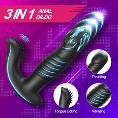 Eesnäärme masseerija 3in1 puldiga Dark Red Brand hind ja info | Vibraatorid | kaup24.ee