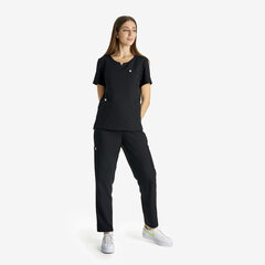 Медицинские женские брюки Tamen, чёрные цена и информация | Медицинская одежда | kaup24.ee