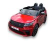 Elektriauto lastele Range Rover Velar 12v muusikamooduliga punane lakitud hind ja info | Laste elektriautod | kaup24.ee