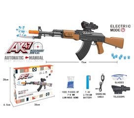 Elektriline geelkuulipüss automaat AK-47 + kingituseks 8000 kuuli hind ja info | Poiste mänguasjad | kaup24.ee